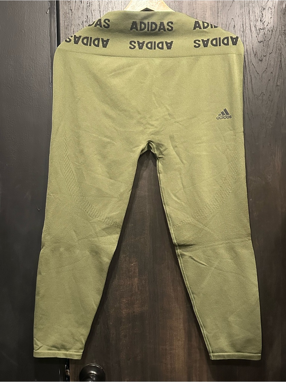 Adidas womens Olive Green Athletic Leggings